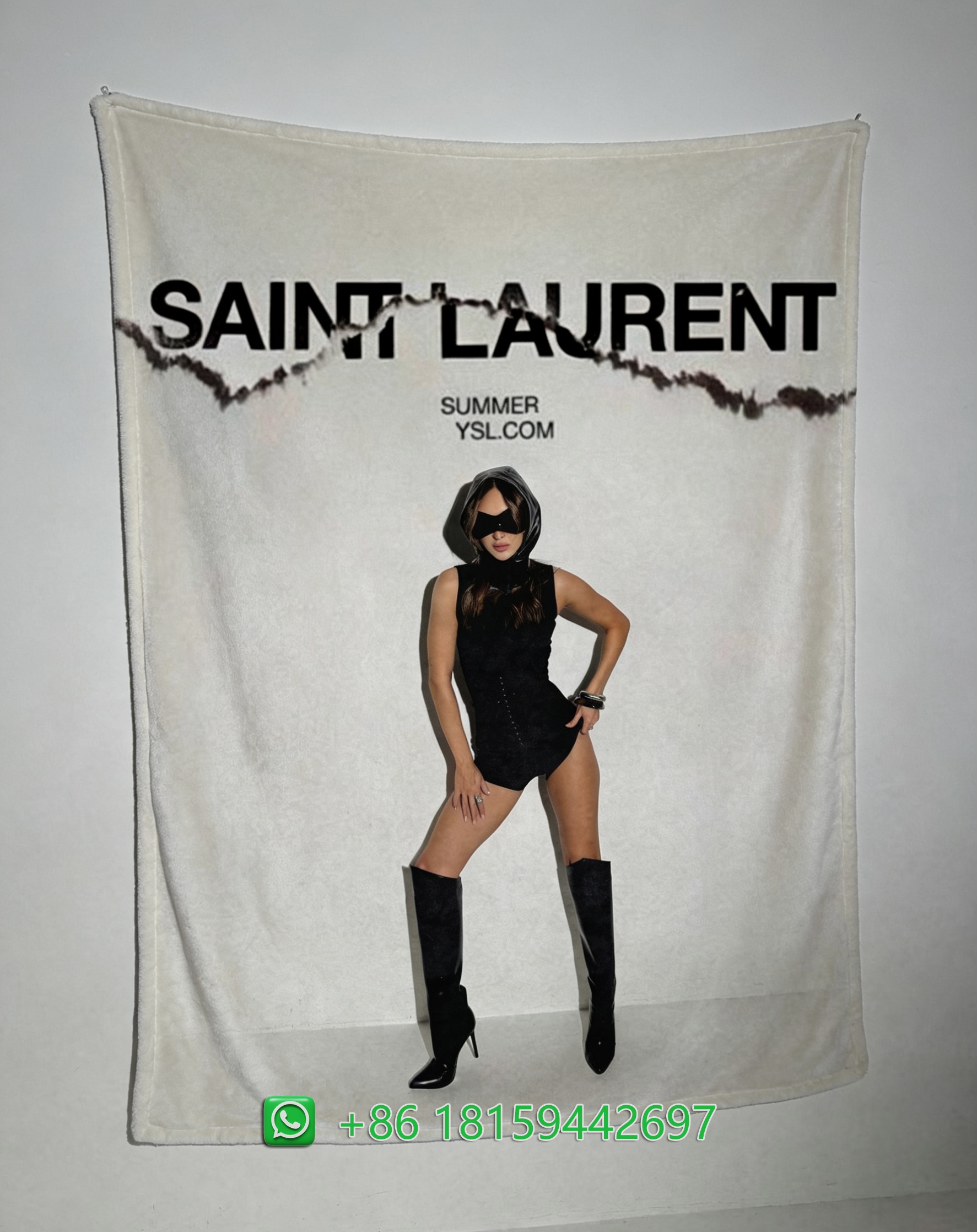 Yves Saint Laurent Throw Blankets